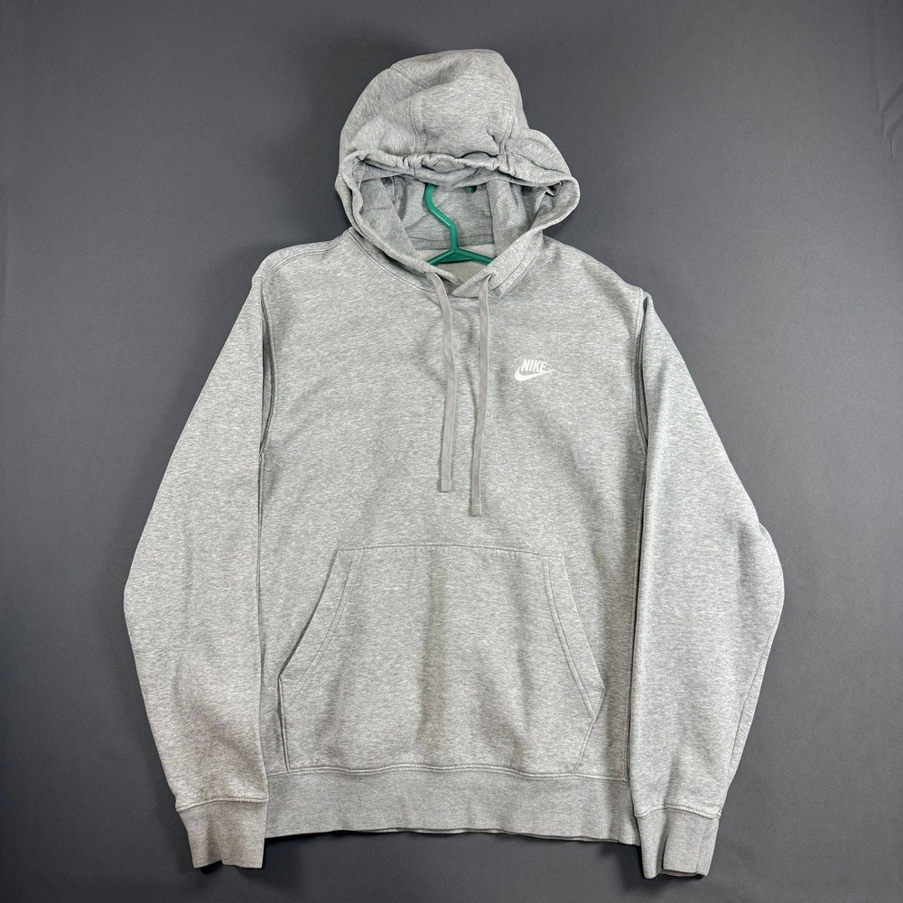 Nike Hoodie Long Sleeve Sweatshirt Heather Gray Size Small